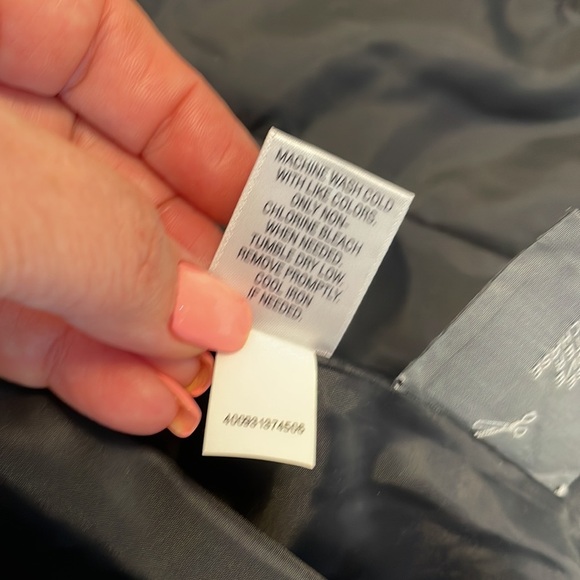 Dana BUCHMAN damask / paisley pattern blazer / jacket black sheen 1 button sz 4 - Picture 9 of 11